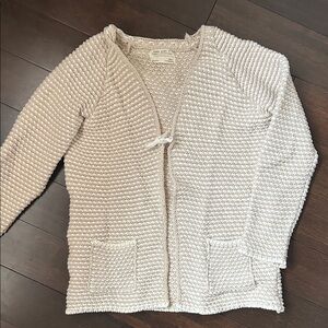Zara Textured Cream Cardigan